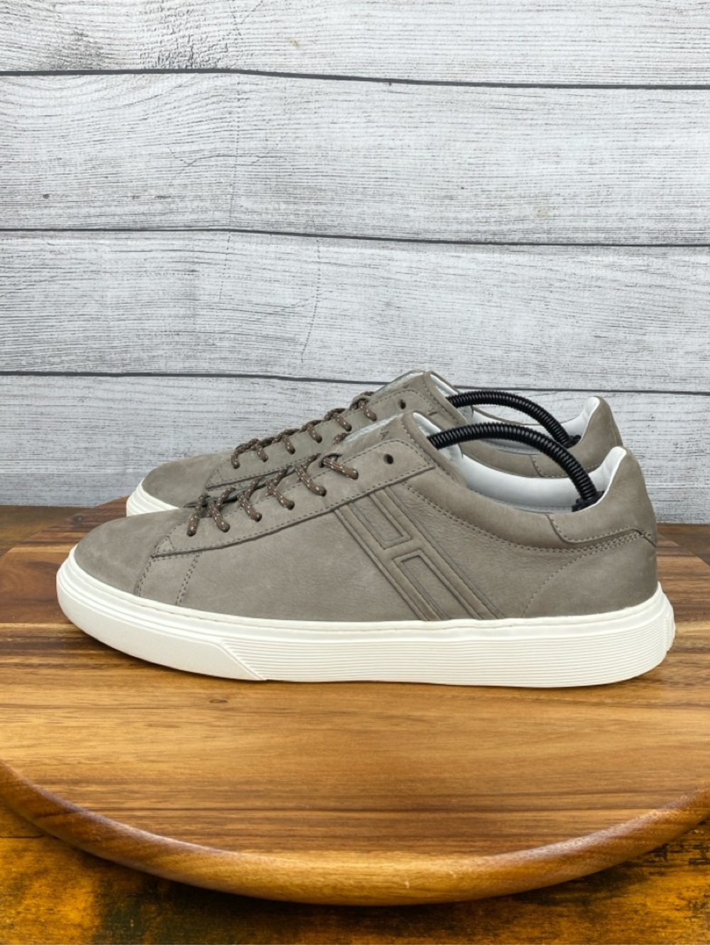 Hogan Footwear Sneakers H365 Nubuck Grey Leather Shoes Men’s Size 11 / UK 9.5